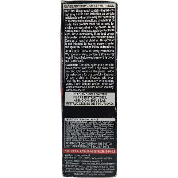 Schwarzkopf Keratin Color Permanent Hair Color 2.6 Rich Soft Black - Picture 4 of 6